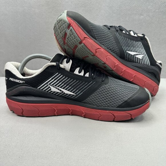 Mens Size 9.5 Altra Provision 4‎ Shoes Black / Red Running Athletic FootShape main image 7